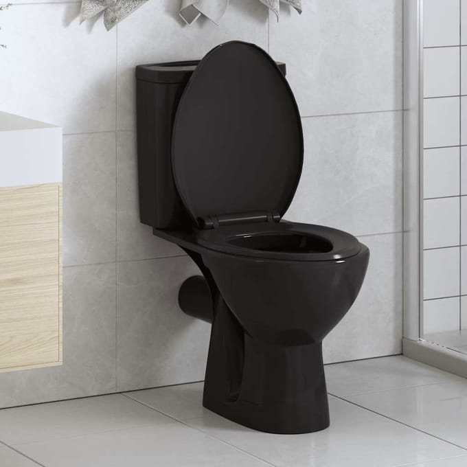 vidaXL - Toiletbril - soft-close - met - quick-release - ontwerp - zwart
