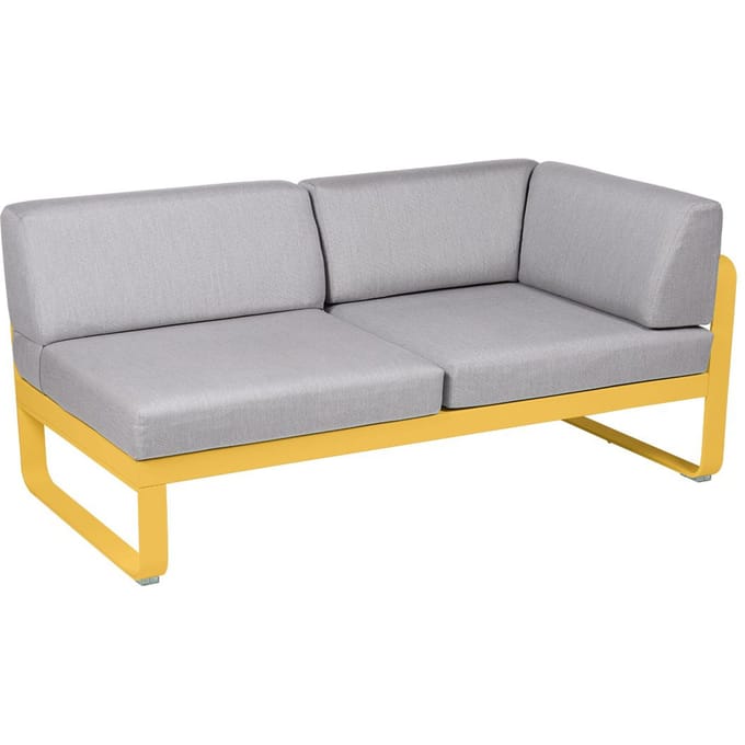 Fermob BELLEVIE hoekmodule rechts - C6 Honing structuur - 79 Flanelgrijs