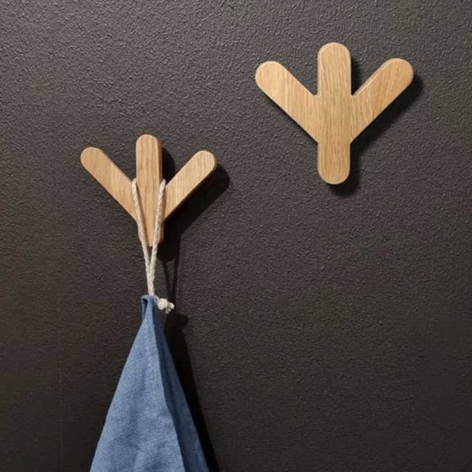 Kapstokhaken Ganzen Pootjes, Set van 2