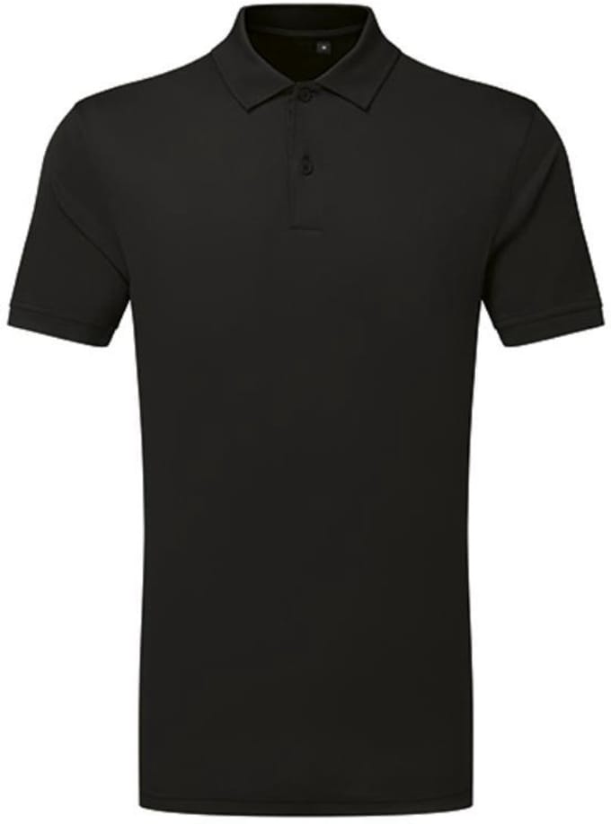 TriDri - Textured Recycled Polo - Black maat S