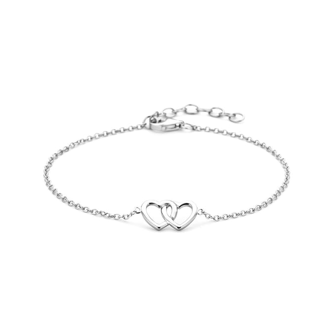 Glams armband hart 1,3 mm 15,5 + 2,5 cm - Zilver