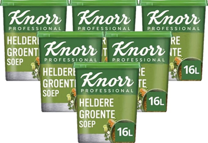 Knorr Professional - Heldere Groentesoep (voor 16ltr) - 6x 880g