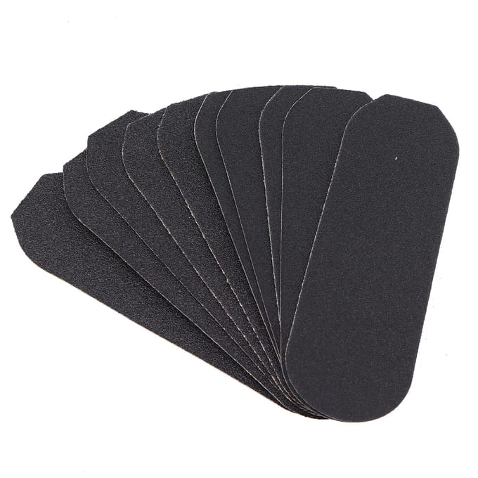 10 stuks Vervangende Pedicure Vijl Navullingen Grof Fijn Pedicure Voetrasp Navullingen Pads black