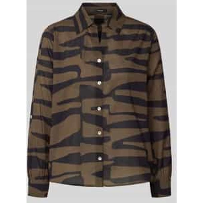 Regular fit blouse met knoopsluiting, model 'Fumani'