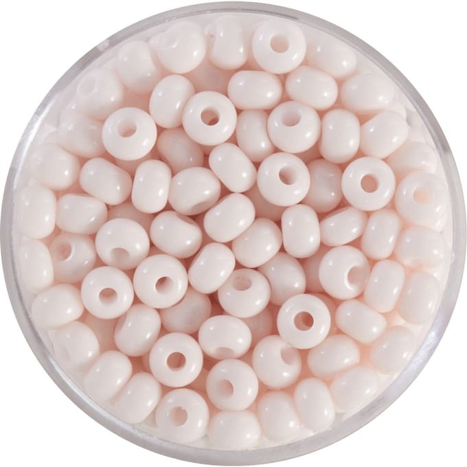 Rocailles, rijke kleuren, 4,5mm - Créme