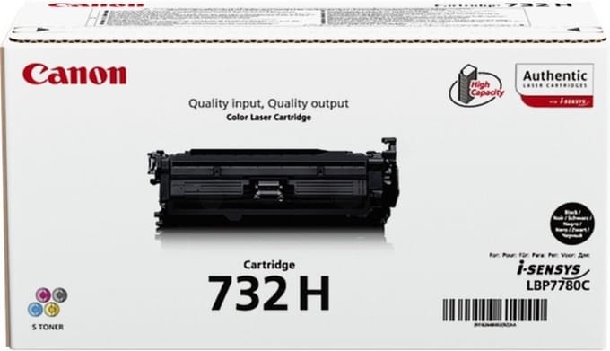 Canon 732HBK - Tonercartridge / Zwart / Hoge Capaciteit