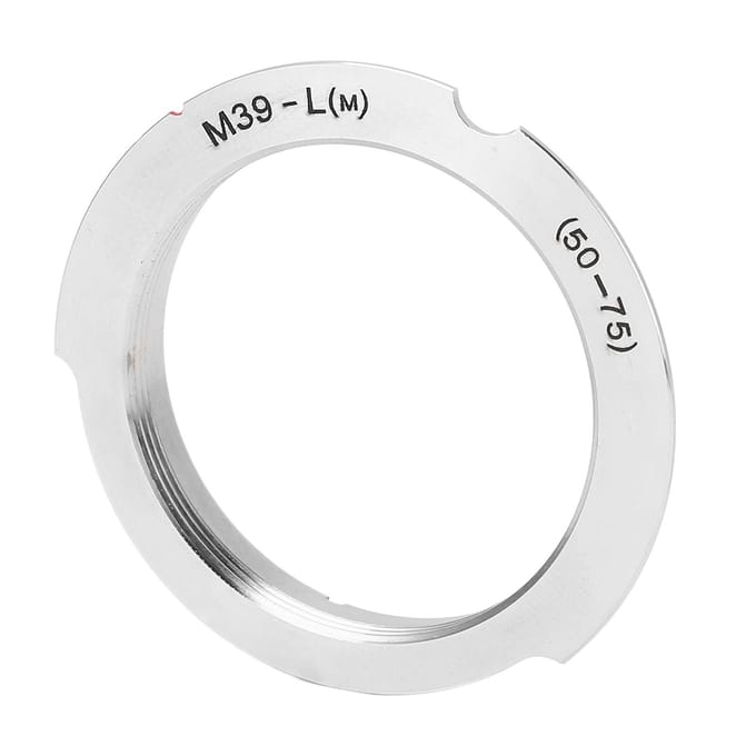 M39‑LM Lensadapterring Aluminiumlegering Hoge Precisie Lensadapter Mount voor Leica M39 LSM LTM white