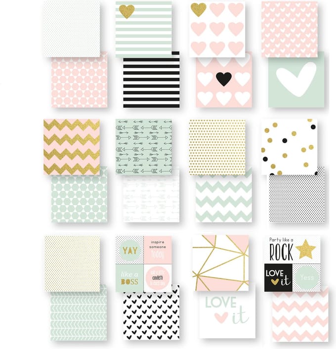 Vaessen Creative Papierblok - 2x12 - dubbelzijdig - 15.2x15.2cm