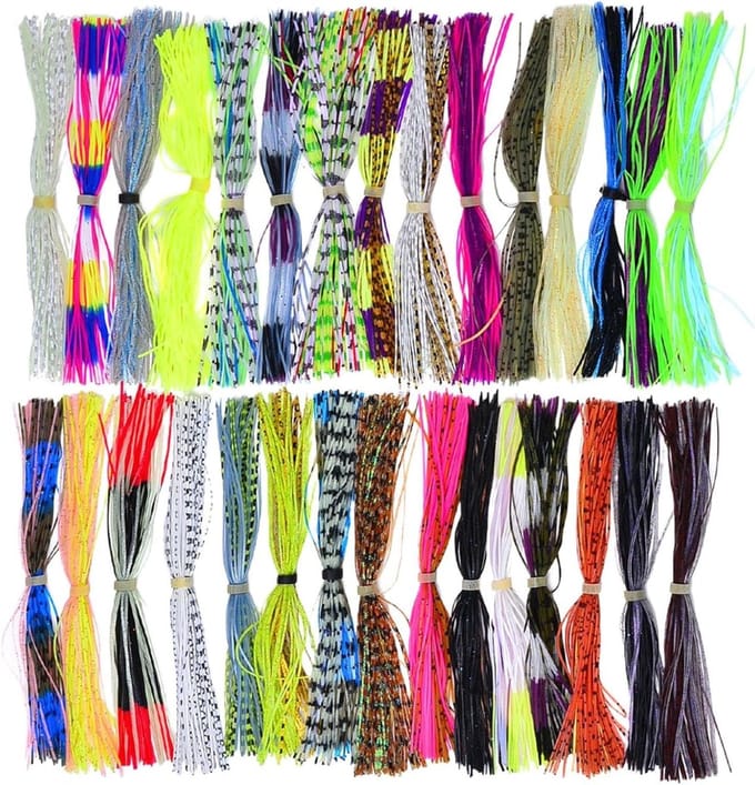 Spinnerbaits voor Bas - Jig Rokken Vervanging - Vissen - Levendige Bewegingen - 30 Bundels - Meerdere Kleuren