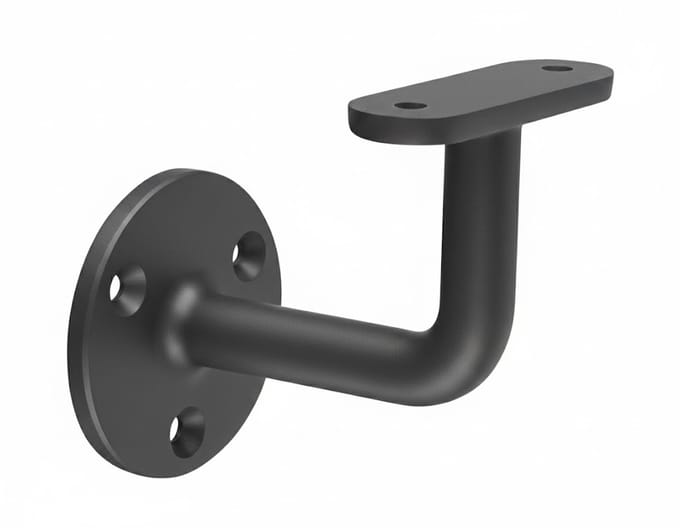 leuningdrager Trapleuninghouder Vierkant – RVS Gecoat – RAL 7016 Antraciet