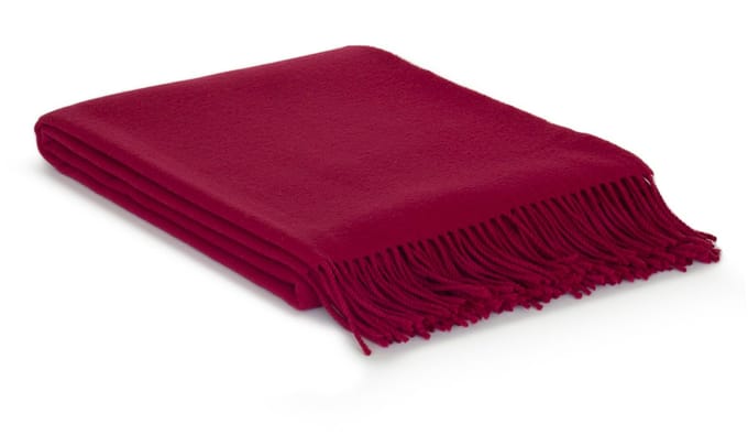 MoST - Wollen plaid Rio - 100% schapenwol - 140 x 200 cm - rood