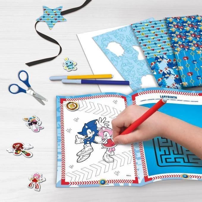 Creatieve kantoorset - Creatieve activiteiten - LISCIANIGIOCHI - Sonic - Vanaf 5 jaar