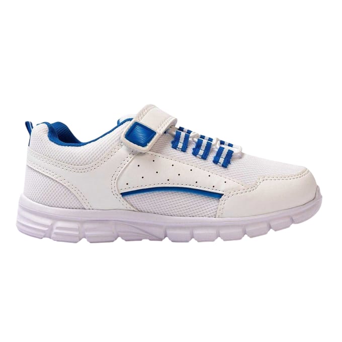 Firetrap Kindersneakers met klittenband (Wit/blauw)