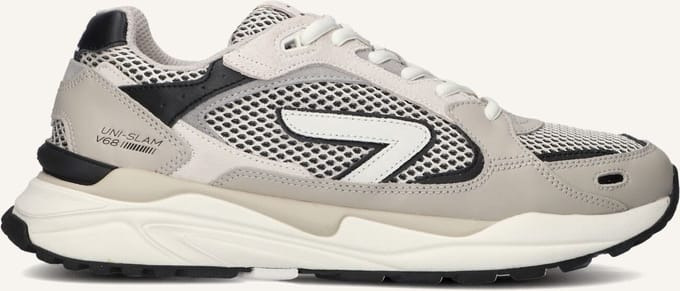 HUB Slam-m Sneakers Heren - Leren Sneaker - Beige - Maat 41