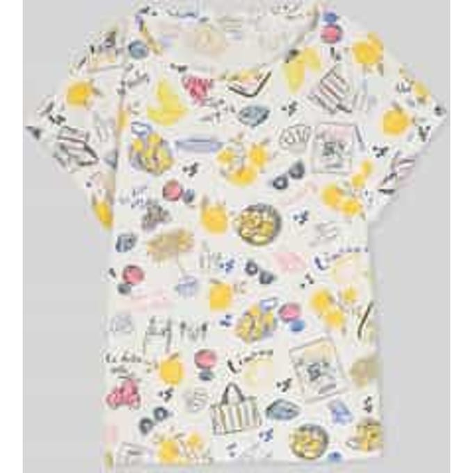 Tom Tailor - T-shirt met all-over print - Maat M - summerly lemon print