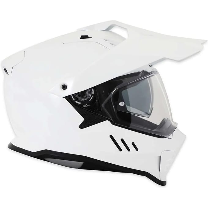 Simpson Xcursion Solid Wit Adventure Integraalhelm - Helm