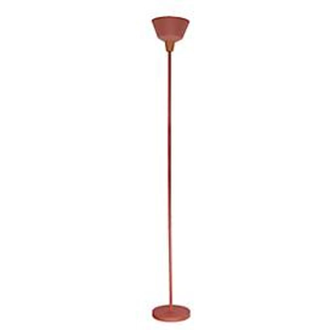 meet by Paperflow Jefferson vloerlamp Terracotta, metaal/hout, H 1800 mm, E27