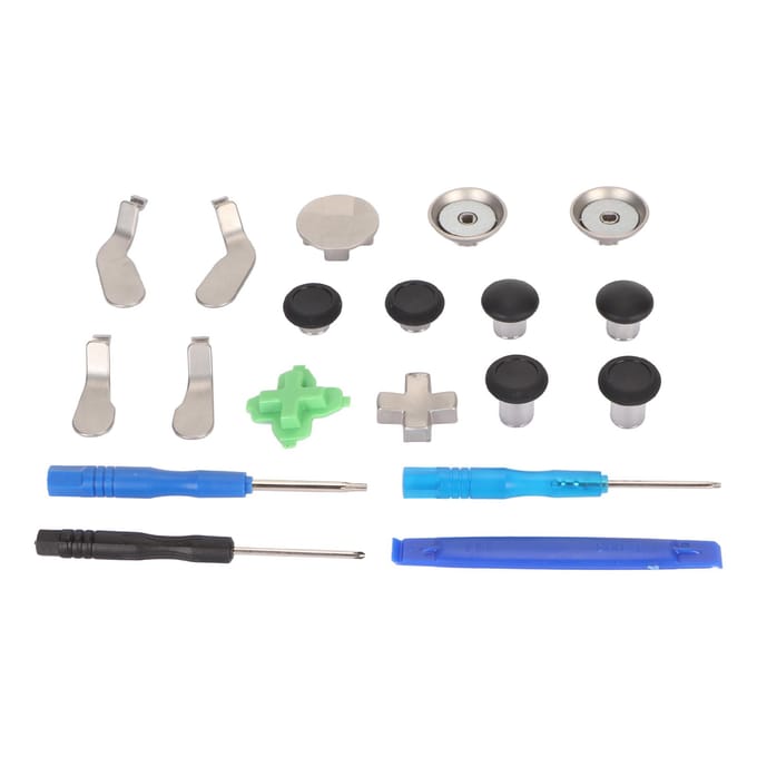 15 in 1 Controller Paddles Thumbstick Accessoires Vervanging Roestvrij Staal Controller Joystick gray