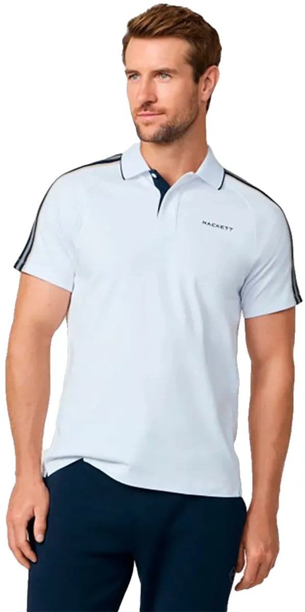 Hackett Hm5600121 Korte Mouw Poloshirt Wit M Man