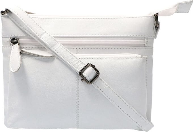 Leather Design Schoudertas Wit