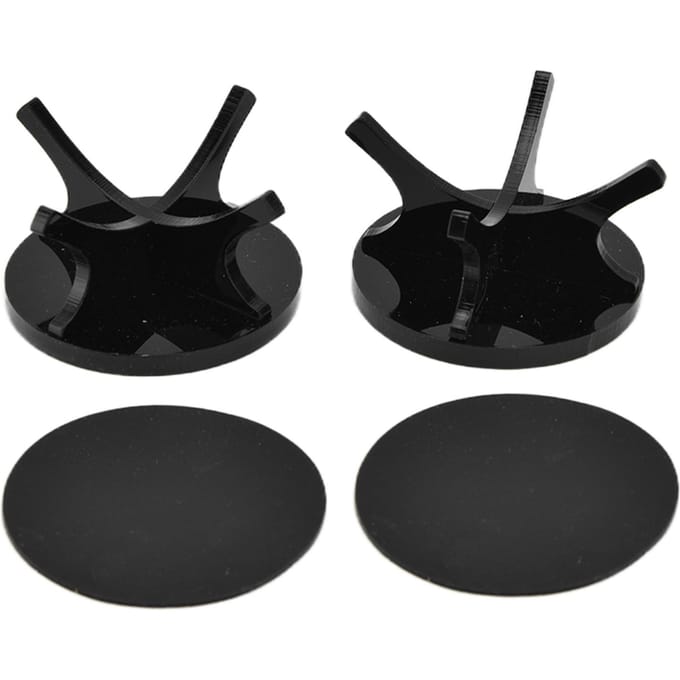 2 Pièces Support de Balles de Golf Haute Stabilité Forte Fermeté Simple Support d'Exposition pour Balles de Baseball Noir 2 Pièces black