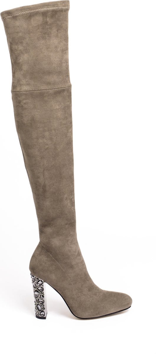 Zerba - Dames Laarzen - Maat 37 - Taupé - Nubuck Leer - Spazzate