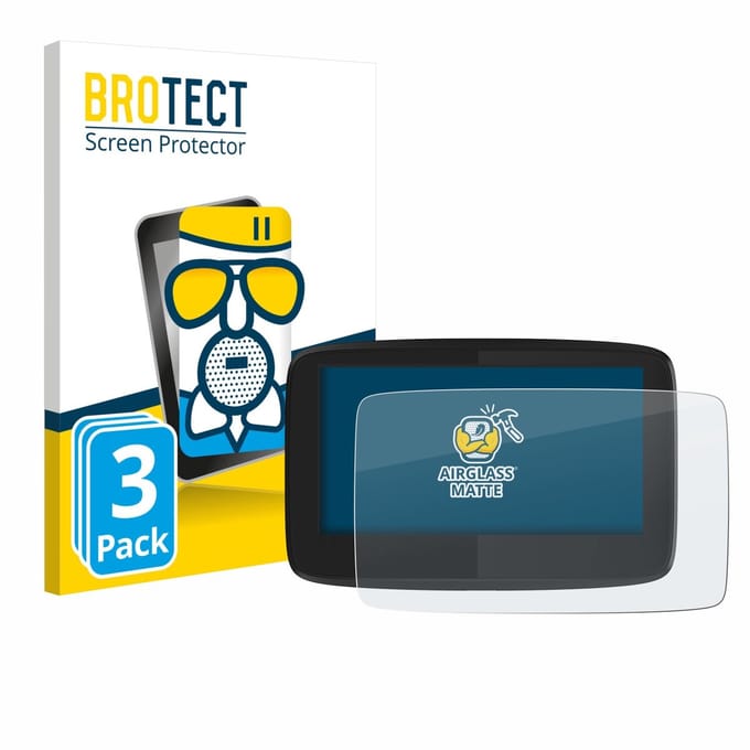 BROTECT - Screenprotector voor TomTom GO 620 - Folie Beschermfolie Beschermglas matte 3 Stuks