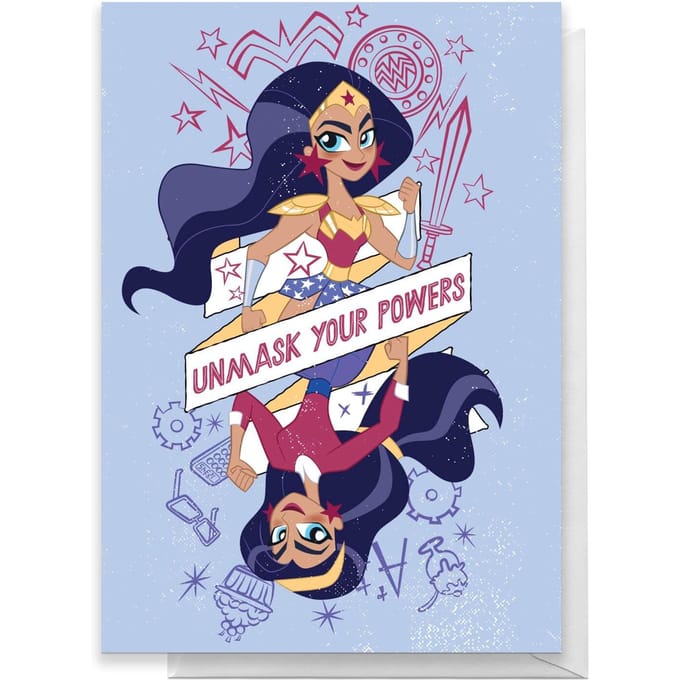 Wonder Woman Powers Happy Birthday Greetings Card - Giant Card