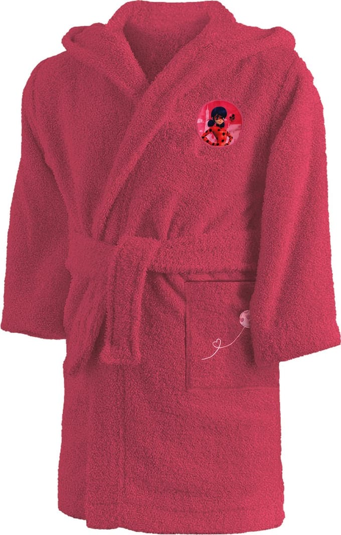 Miraculous Badjas Sparkle - 10/12 jaar - Rood