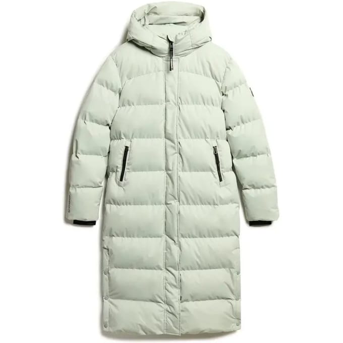 Superdry MICROFIBRE LONGLINE PUFFER JKT Dames Jas - Maat S