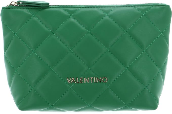 VALENTINO Toilettas Ocarina Soft Cosmetic Case Verde Groene