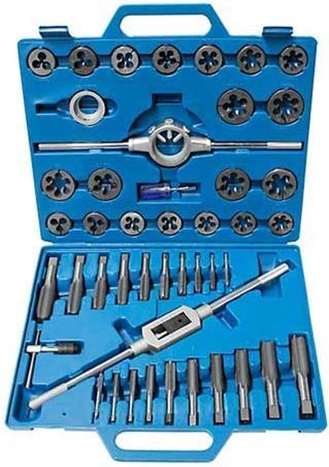 Tap & Die set - Engelse maten - 45 delig - Normex