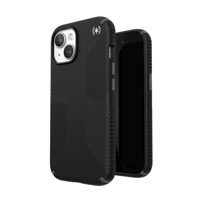 Speck Presidio2 Grip Magsafe - Étui iPhone 15 / iPhone 14 / iPhone 13 (Noir / Gris Ardoise / Blanc)