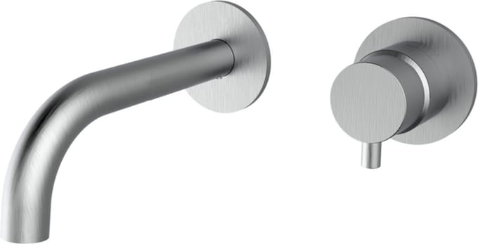 Plieger Napoli inbouw wandkraan 1 hendel met uitloop 18.3cm incl. inbouwdeel RVS