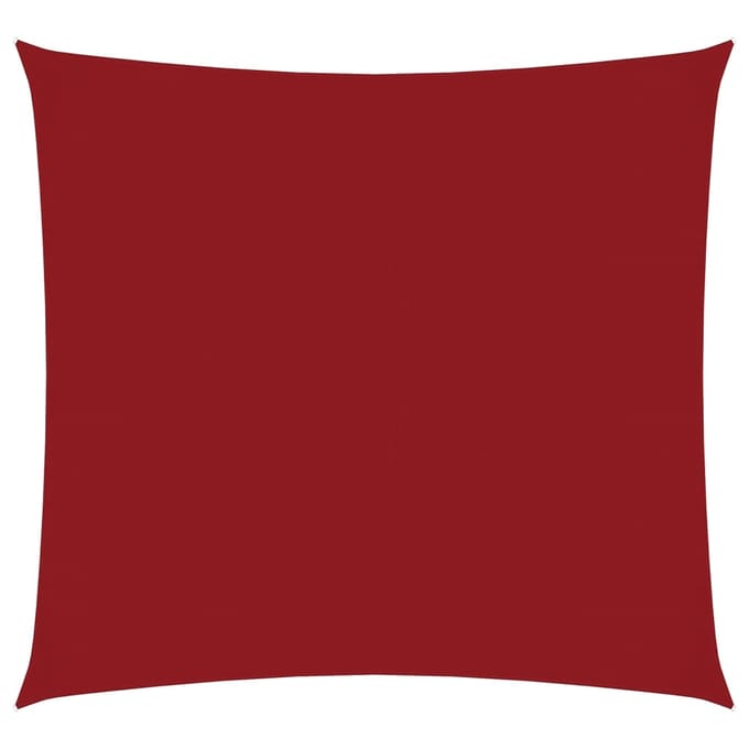 vidaXL Zonnescherm vierkant 4x4 m oxford stof rood