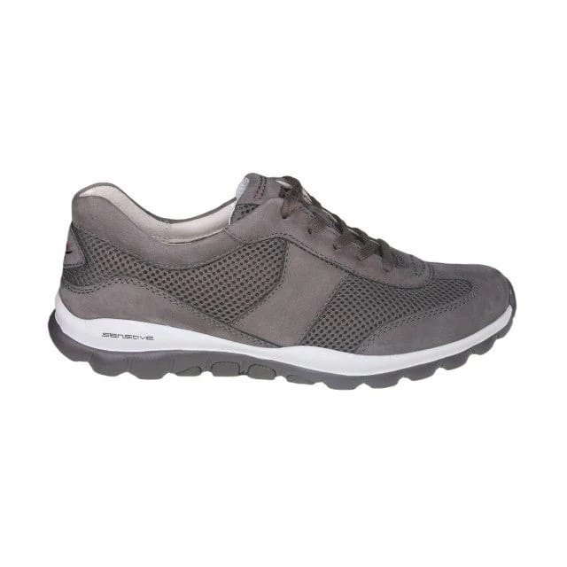 Gabor rollingsoft sensitive 06.966.28 - dames rollende wandelsneaker - Grijs - maat 38.5 (EU) 5.5 (UK)