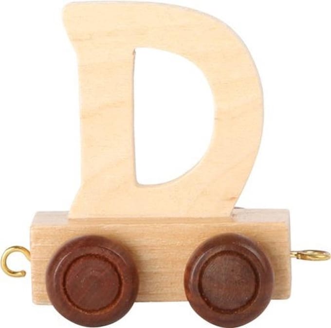 Small Foot - Wooden Letter Train - D