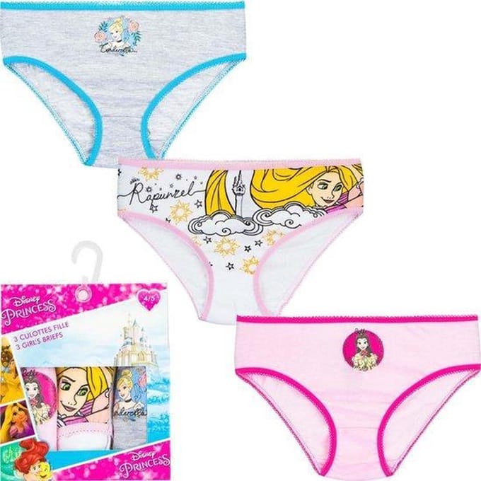 Disney Princess - Onderbroekjes - 3 paar - maat 116-122