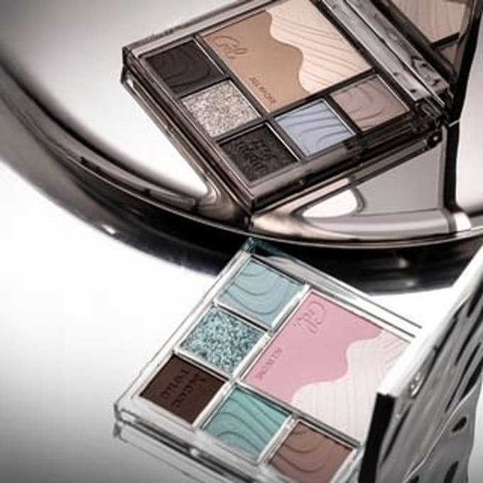CZEL - Water Ripple Cool Gradient Eyeshadow Palette - 2 Types 10# Coconut Blue Latte - 6.5g