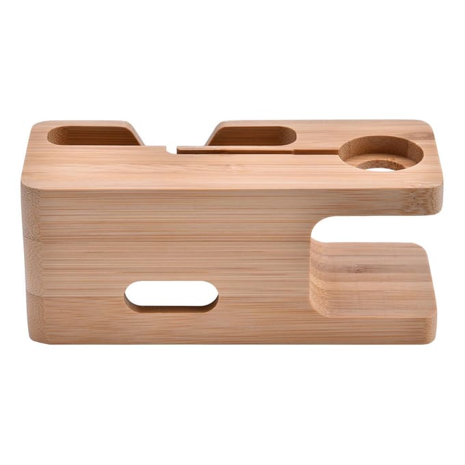 Bamboe Oplaadstation Beugel Standaard Houder Voor IOS beige