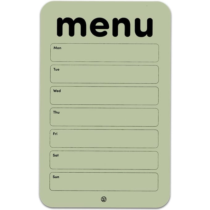 GreenStory - Menuplanner - Zelfklevend - Maaltijdenplanner - Groen - met Sticky Pen