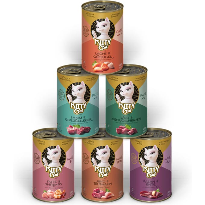 Kitty Cat Adult Pate 24 x 400 g - Mixpaket II (6 Soorten)