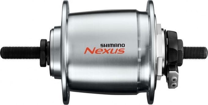 Dynamo naaf SHIMANO DH-C6000-1R 36 gaats 6V/1,5 Watt voor rollerbrake - zilver