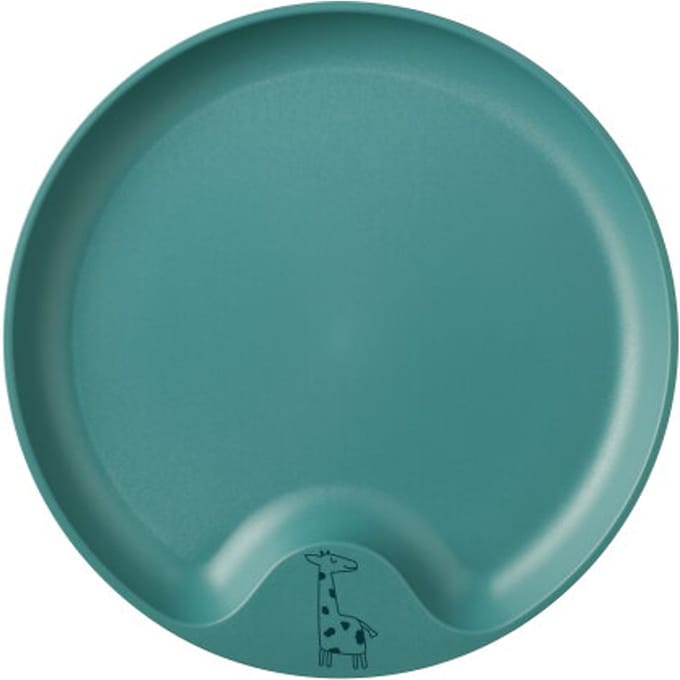 Mepal Mio Kinderbord - Magnetronbestendig - Met greep - Kinderservies - Deep turquoise