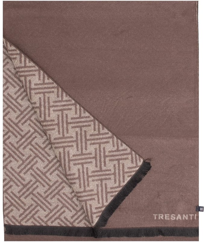 Tresanti DIDIMO Viscose scarf with logo Dark brown (TRSCIE216 - 402)