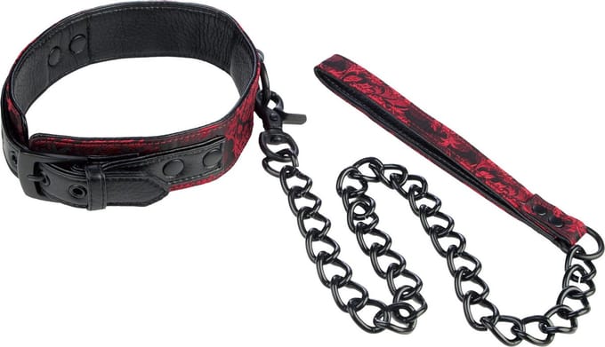 Scandal Kraag met Ketting - Zwart/Rood