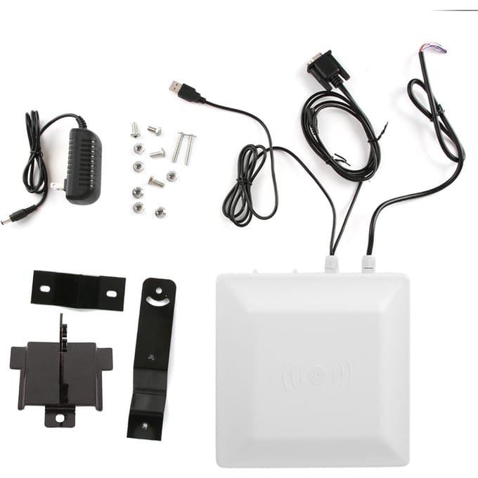 UHF Passieve Elektronische Tag RFID Parkeerplaats Afstandsbediening Toegangscontrole Leeskop white