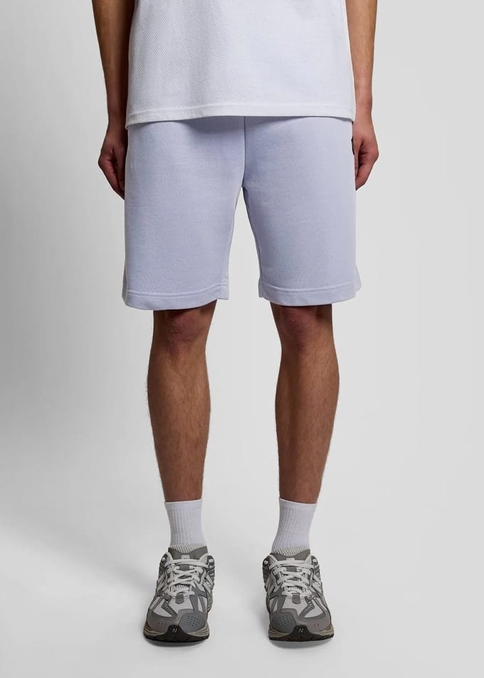 Korte Broek Lyle &amp; Scott ML414VOGT PLAIN SWEATSHORT-Y128 BUBBLE BLUE