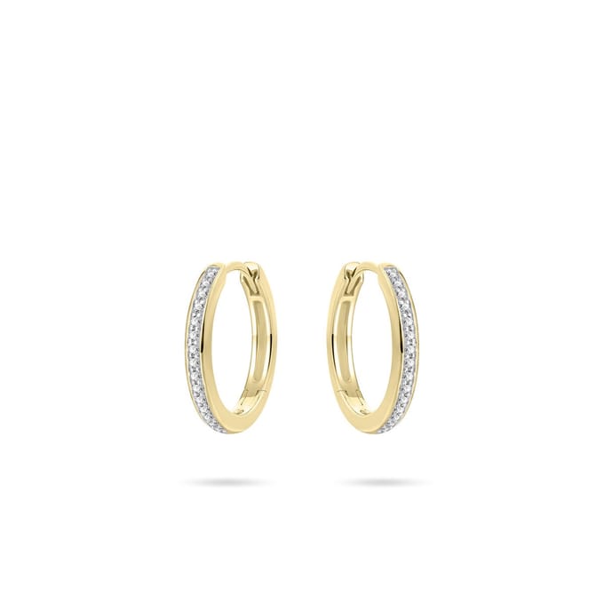 Gisser Jewels Goud Oorringen Goud VGKCD2/15