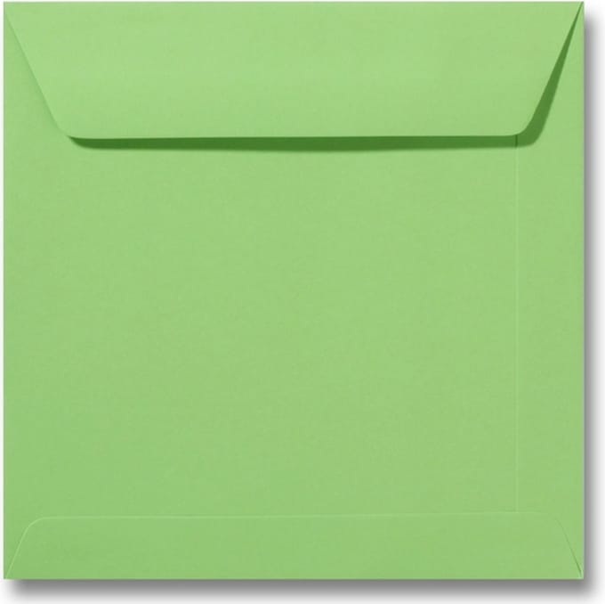 Envelop 19 x 19 Appelgroen, 100 stuks